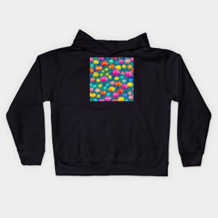 A Watercolor Floral Masterpiece Kids Hoodie